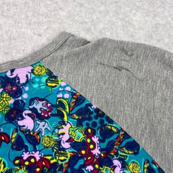 LuLaRoe Womens Randy Shirt Top Size Small Disney Minnie Mouse Raglan Sleeves - Picture 7 of 10